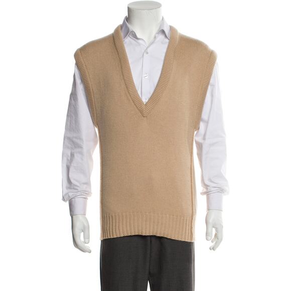 Chlo� Brown Cashmere V-Neck Sweater Vest Size XS